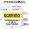 Signmission Video Surveillance On Premises OSHA Security Notice Sign, Vinyl Decal, 7in W x 5in L, 2PK OS-2PACK-SN-D-57-L-11659 - alternate 6